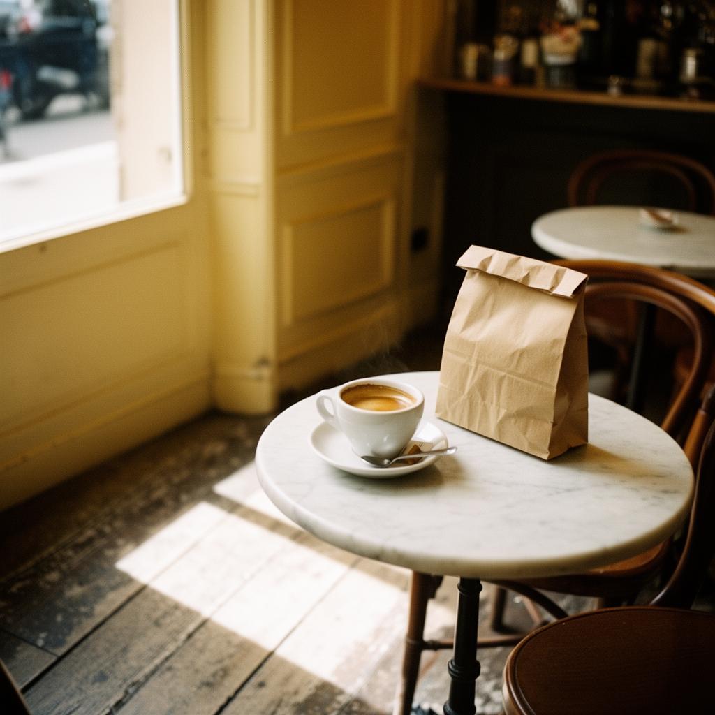 Field note at a café