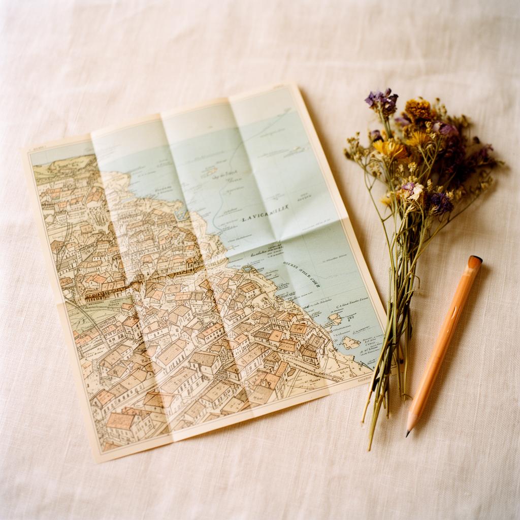 A folded map